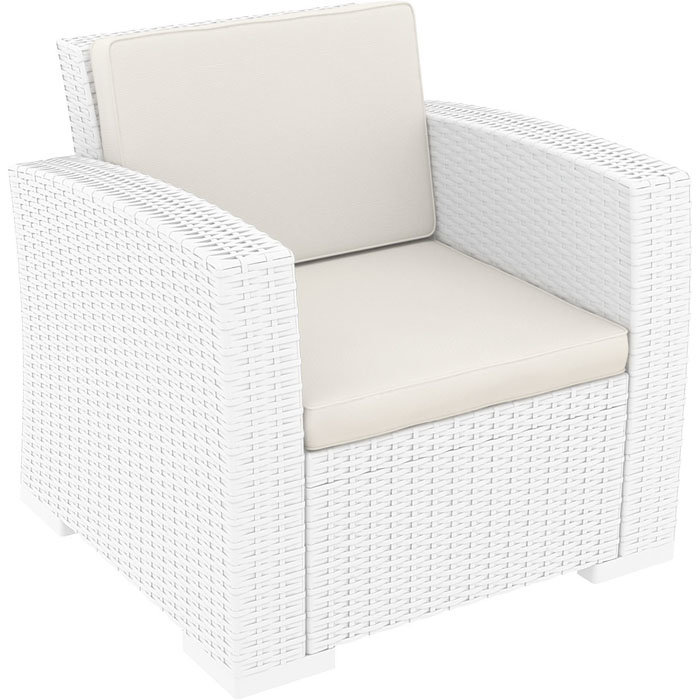 Loungesessel Barcelona Rattan weiß, 36,00 €
