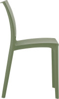 Miet-Designstuhl Milano olivgrün