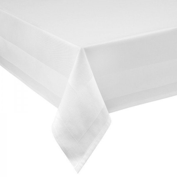 Tischtuch "Atlaskante" 170 x 130 cm weiß