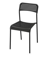 Design-Stuhl Paris in schwarz